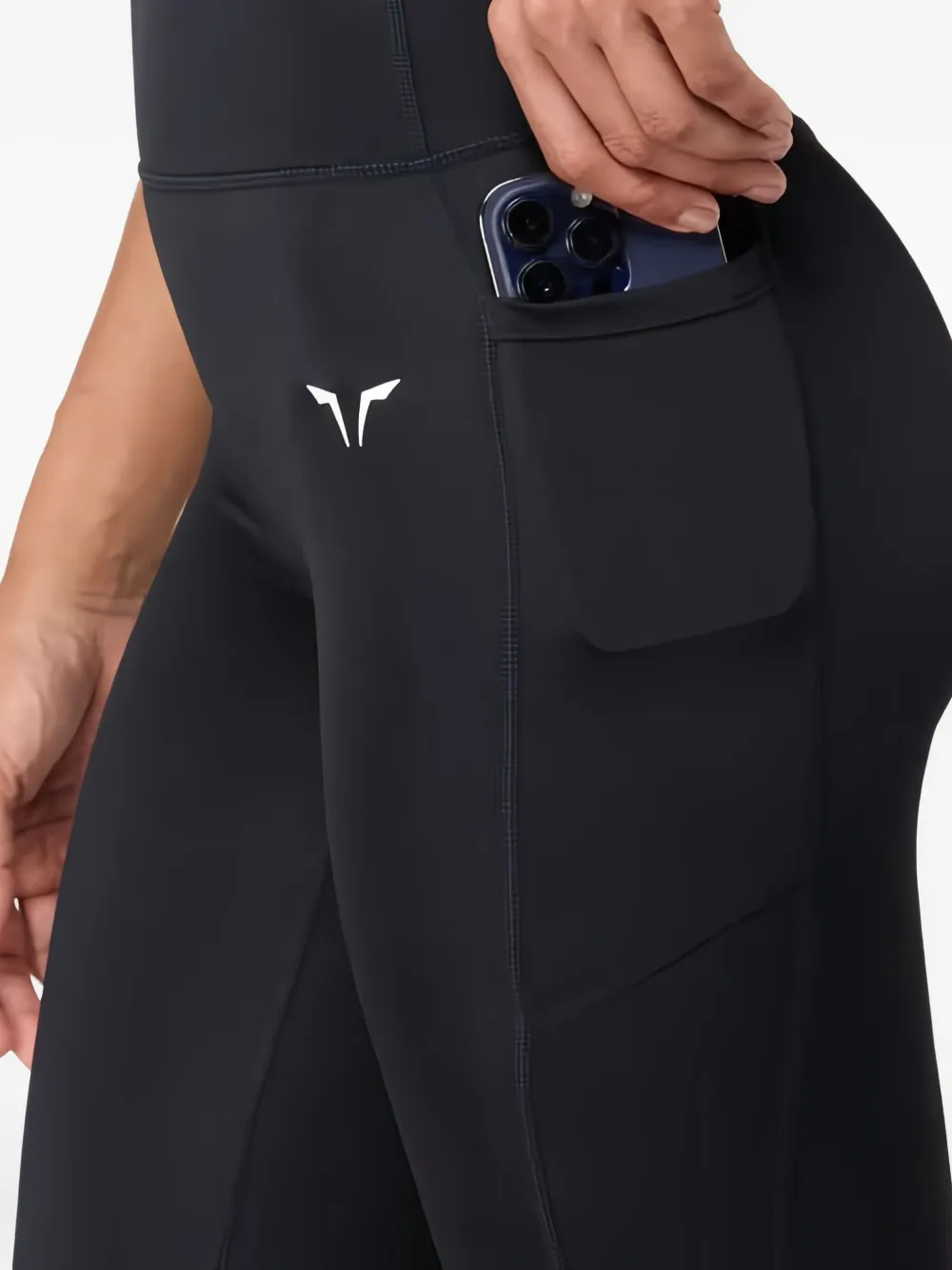 SQUATWOLF Performance legging met logodetail Zwart