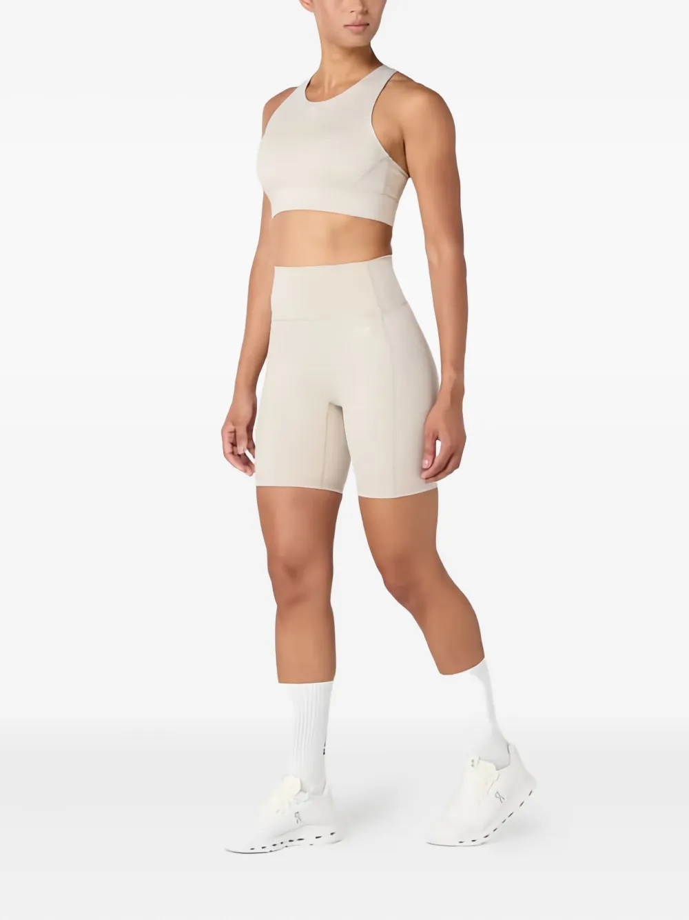 Squatwolf Logo-detail Compression Shorts In Neutral