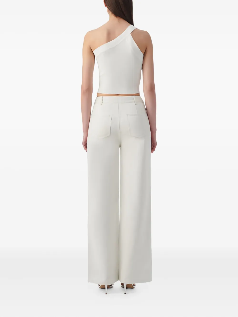 IRO Broek met studs en rits Wit