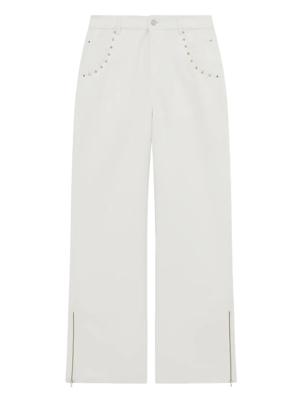 IRO Pantaloni con borchie - Bianco