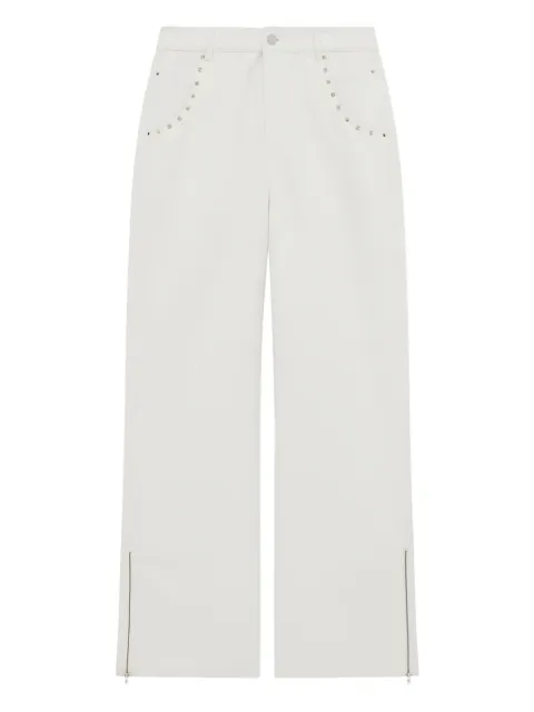 IRO studded zip trousers