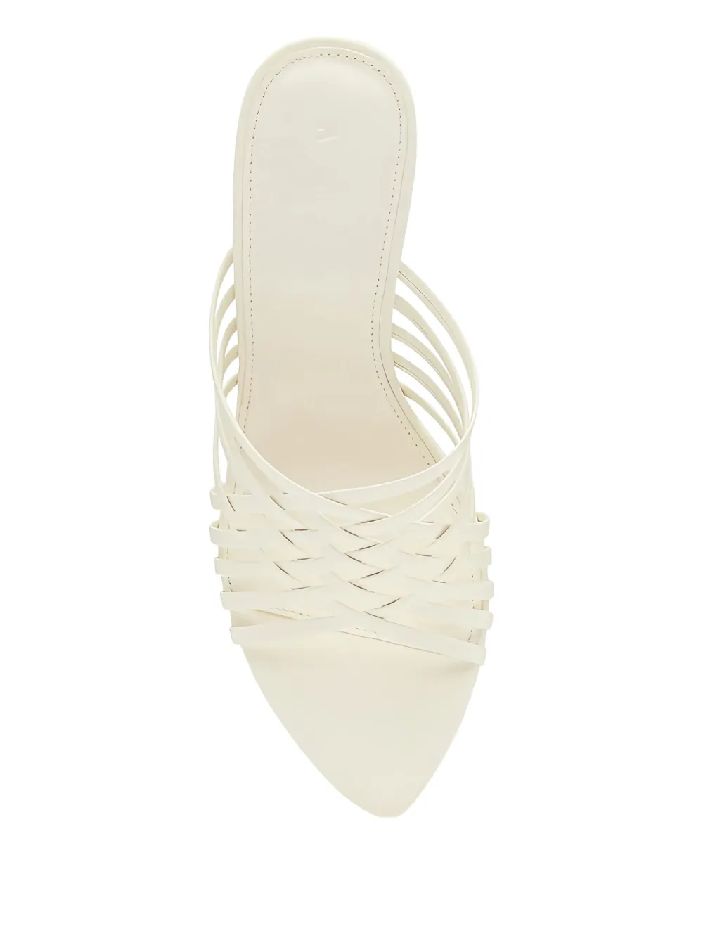 Aje 90mm Celyse Woven Heeled Sandals In White