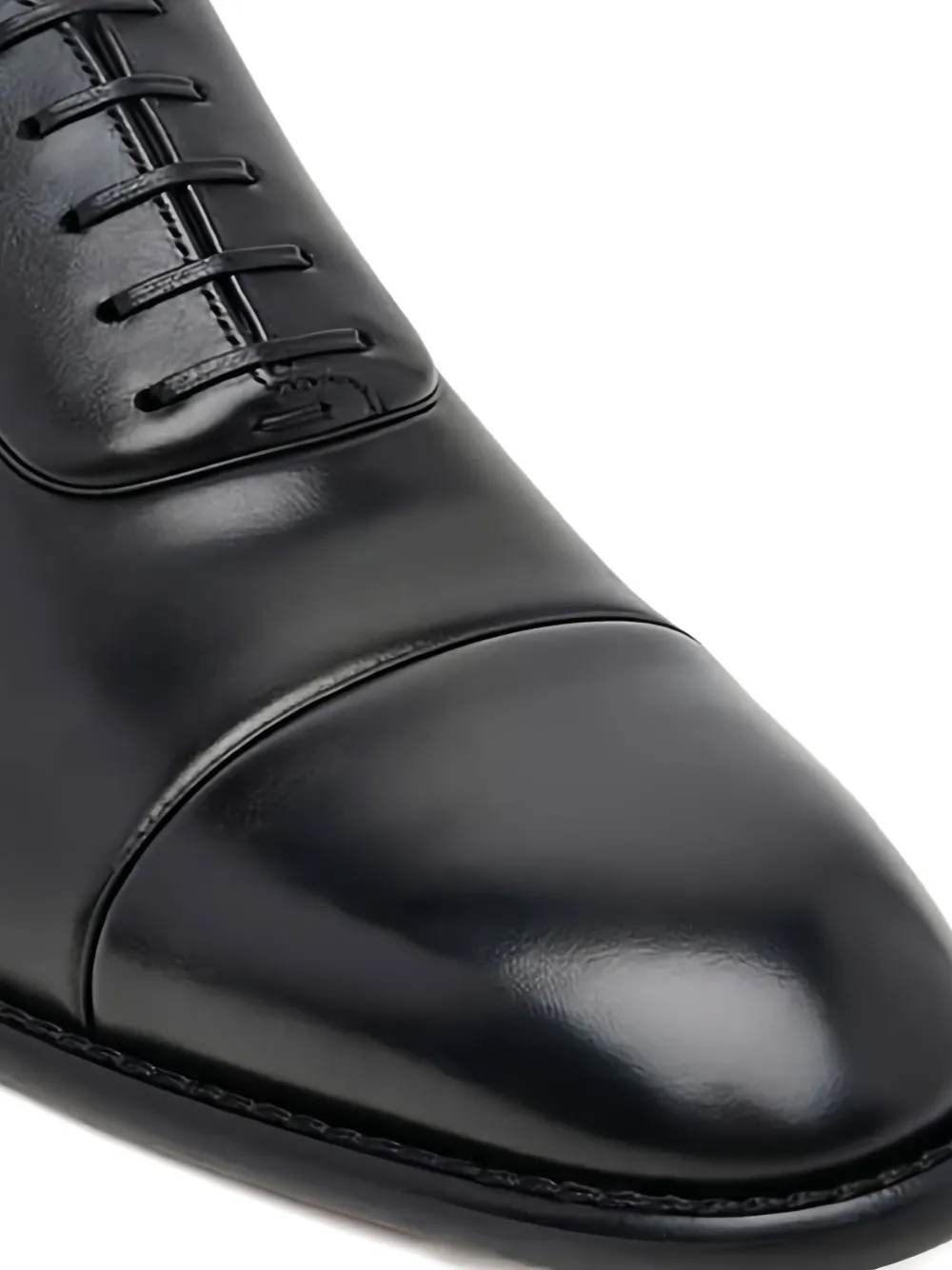 BOSS Leren Oxford schoenen Zwart