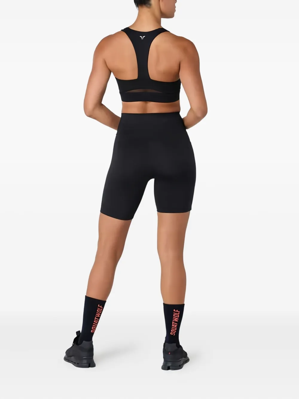 Squatwolf Logo-detail Compression Shorts In Black