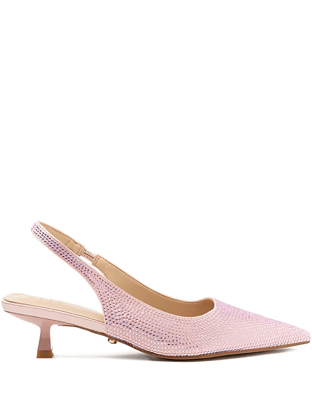 Twenty Four Haitch 50mm Arbin Embellished Slingback Pumps In Pink
