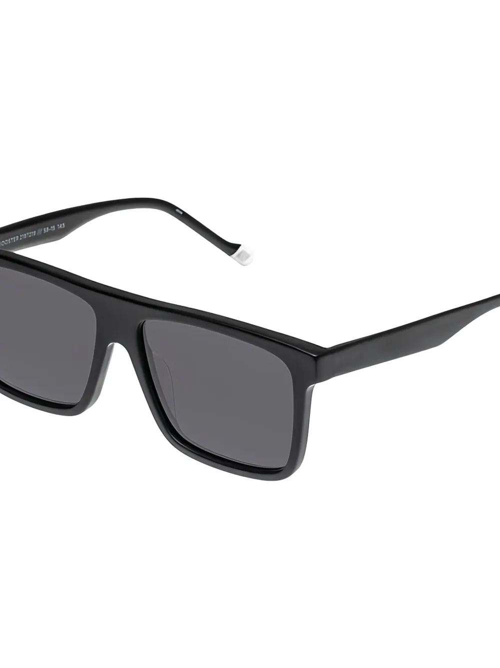 Le Specs Zonnebril met vierkant montuur Zwart