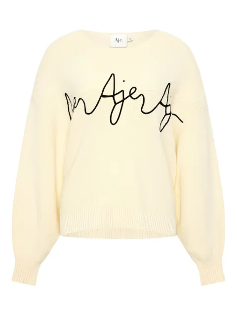 Aje Pullover mit Logo-Stickerei