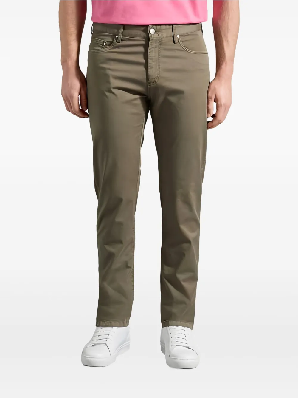 Paul & Shark Broek met vijf zakken Groen