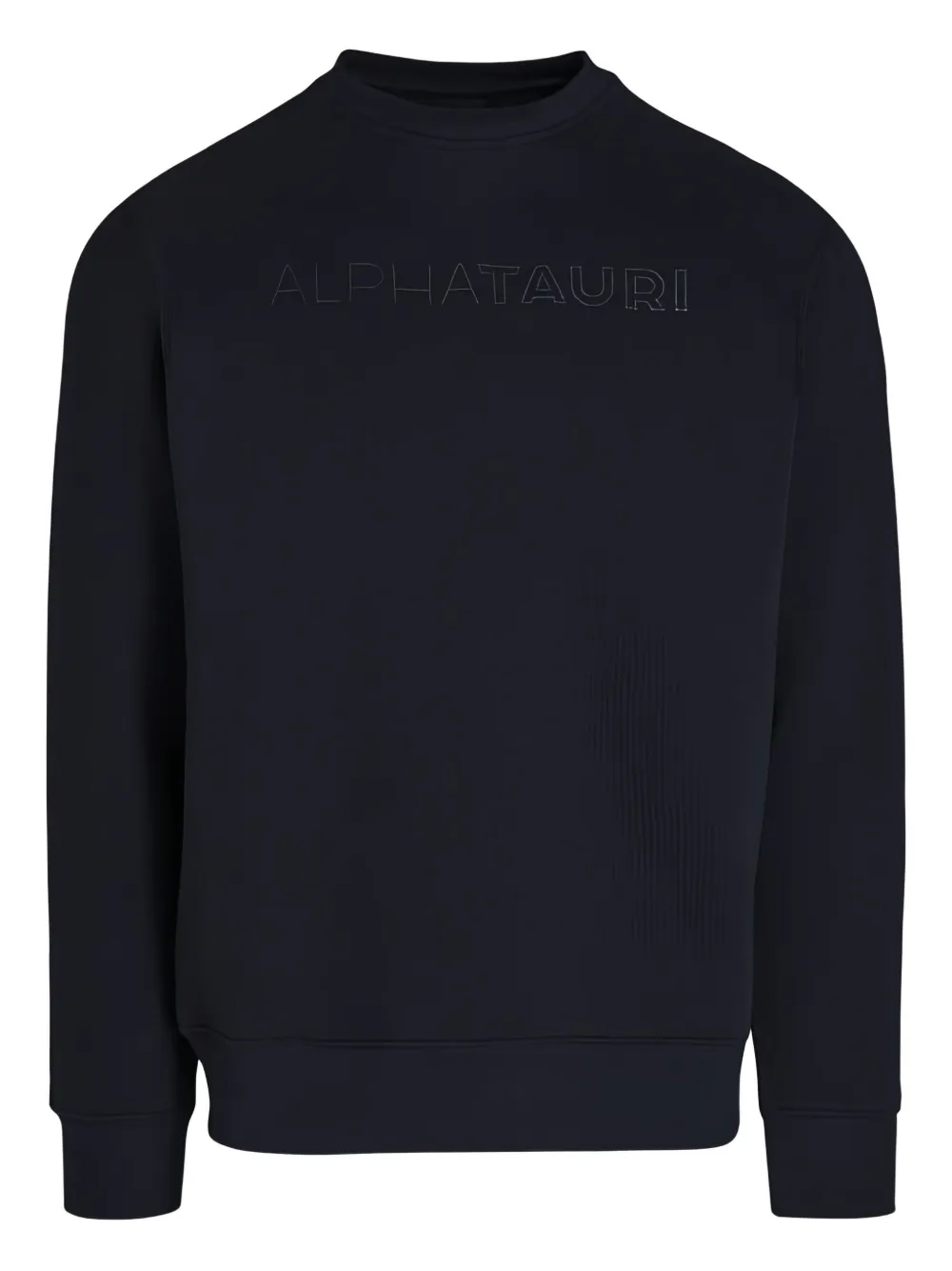 Alphatauri sudadera con logo en relieve y cuello redondo | azul | Image 1