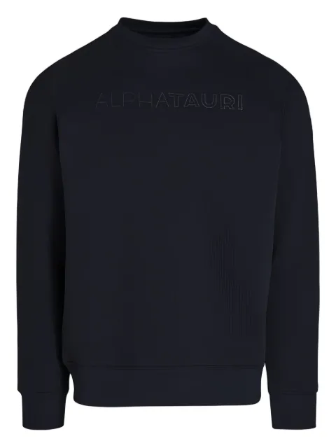 Alphatauri sudadera con logo en relieve y cuello redondo