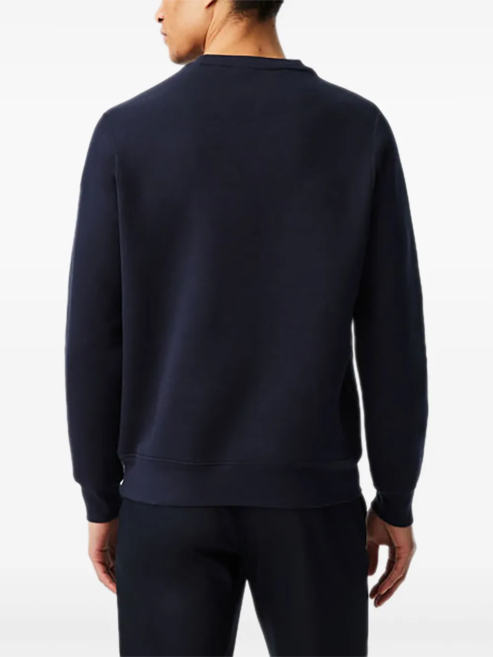 Alphatauri Embossed-logo Crew-neck Sweatshirt In Black