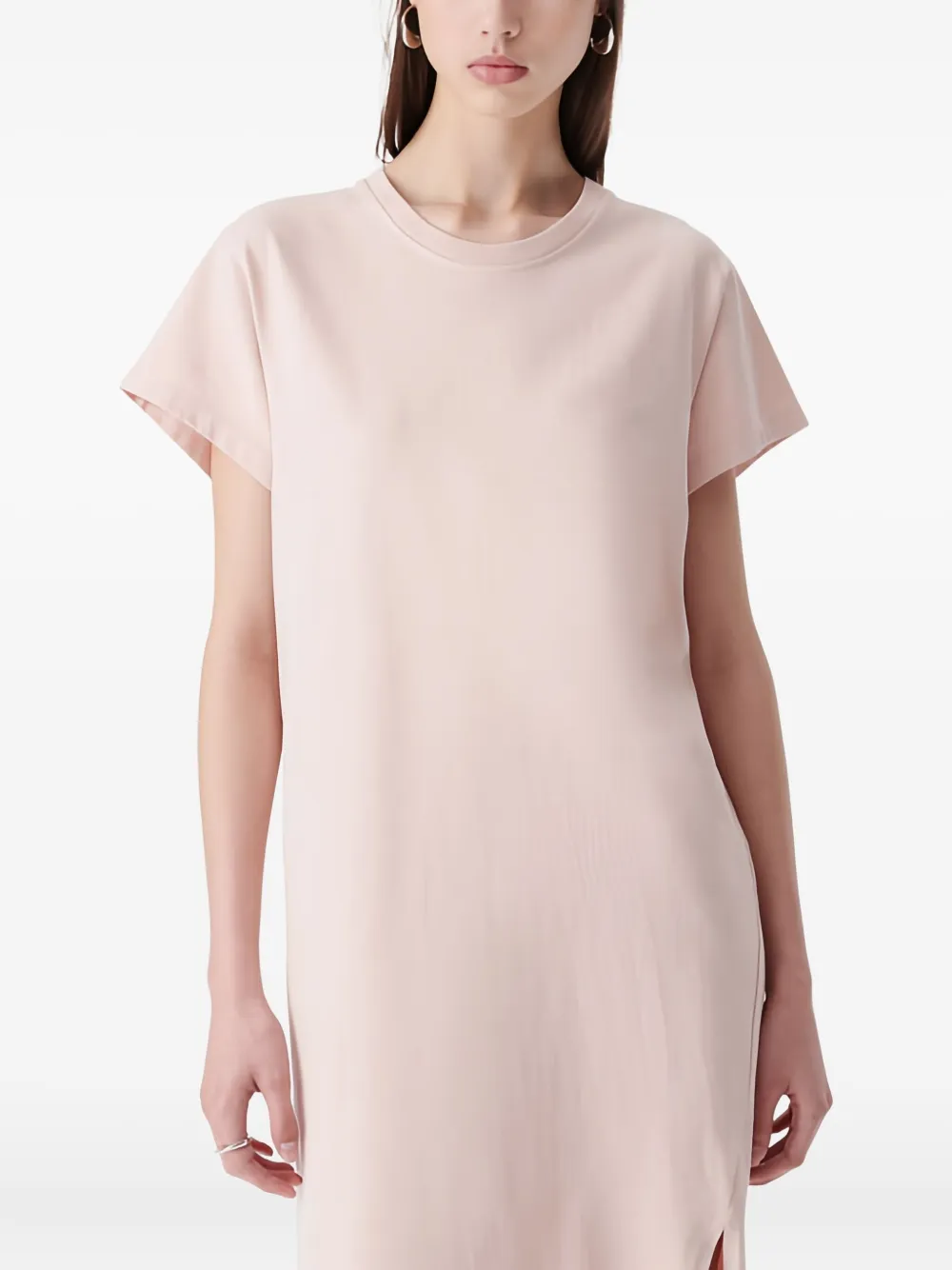 IRO LITONYA midi-jurk met korte mouwen PIN29 BLUSH PINK