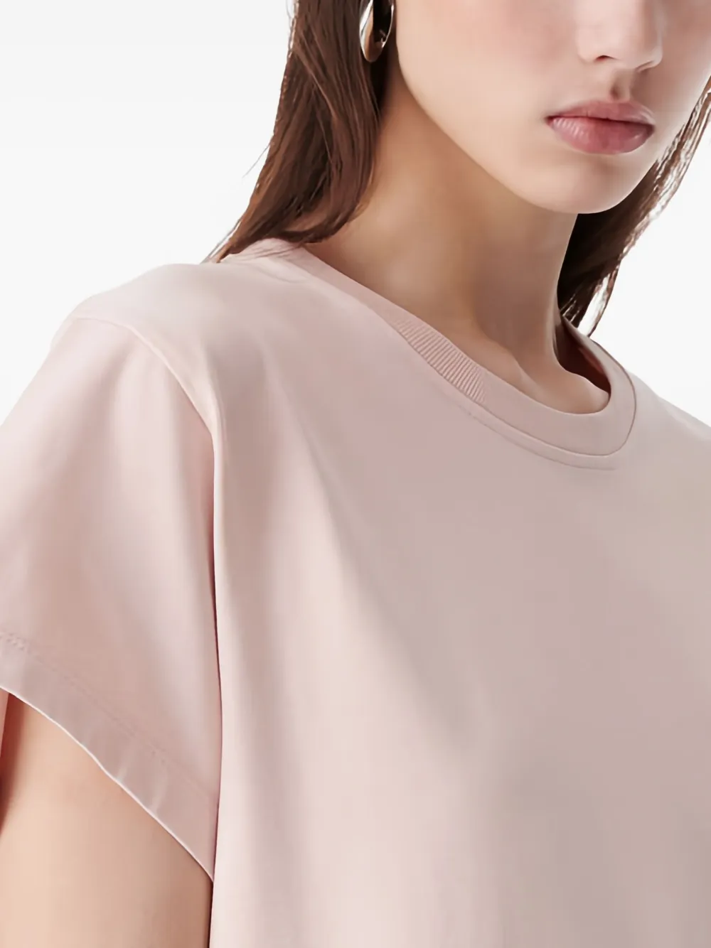 IRO LITONYA midi-jurk met korte mouwen PIN29 BLUSH PINK