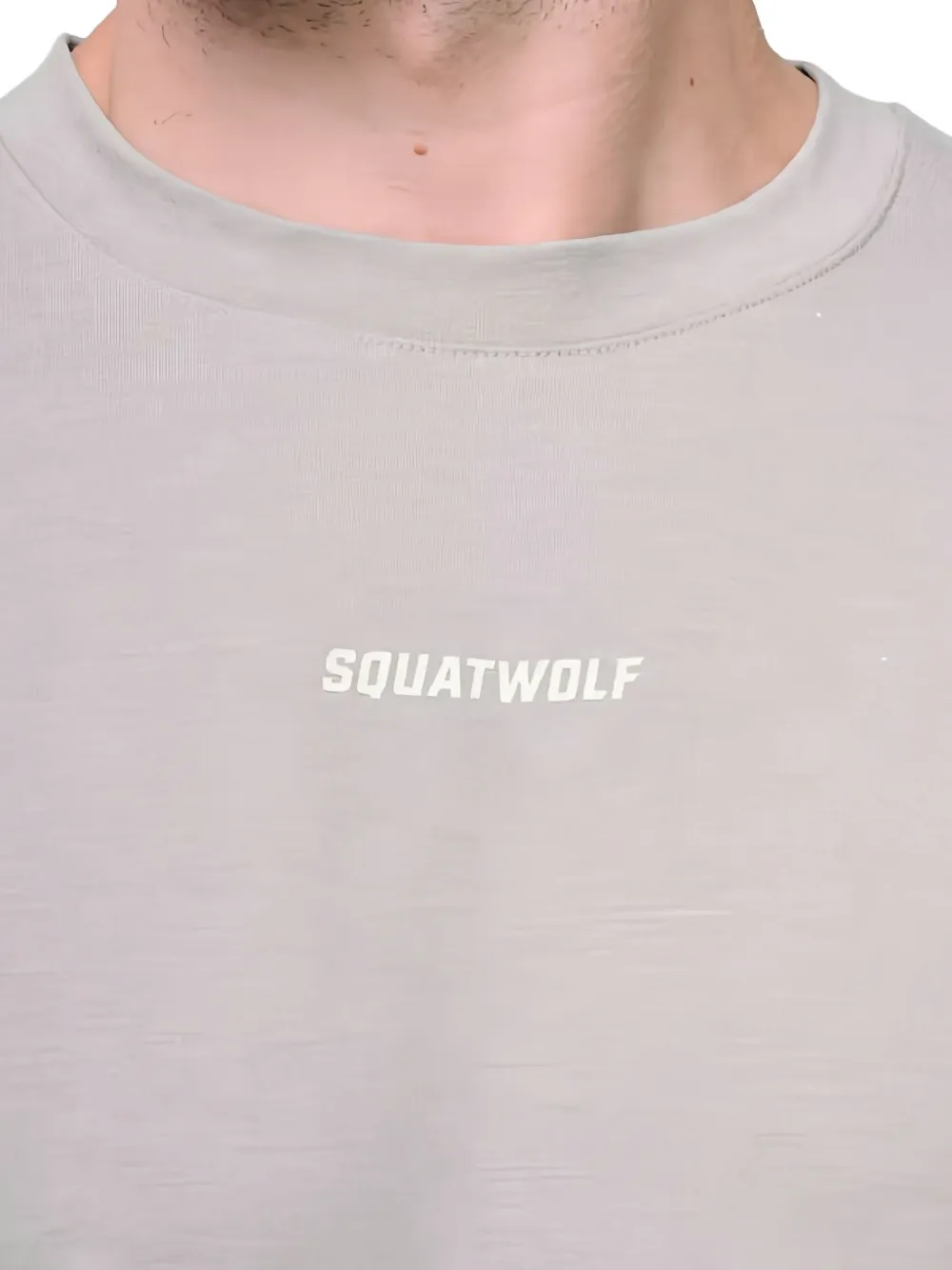 Squatwolf Logo Performance T-shirt In Gray