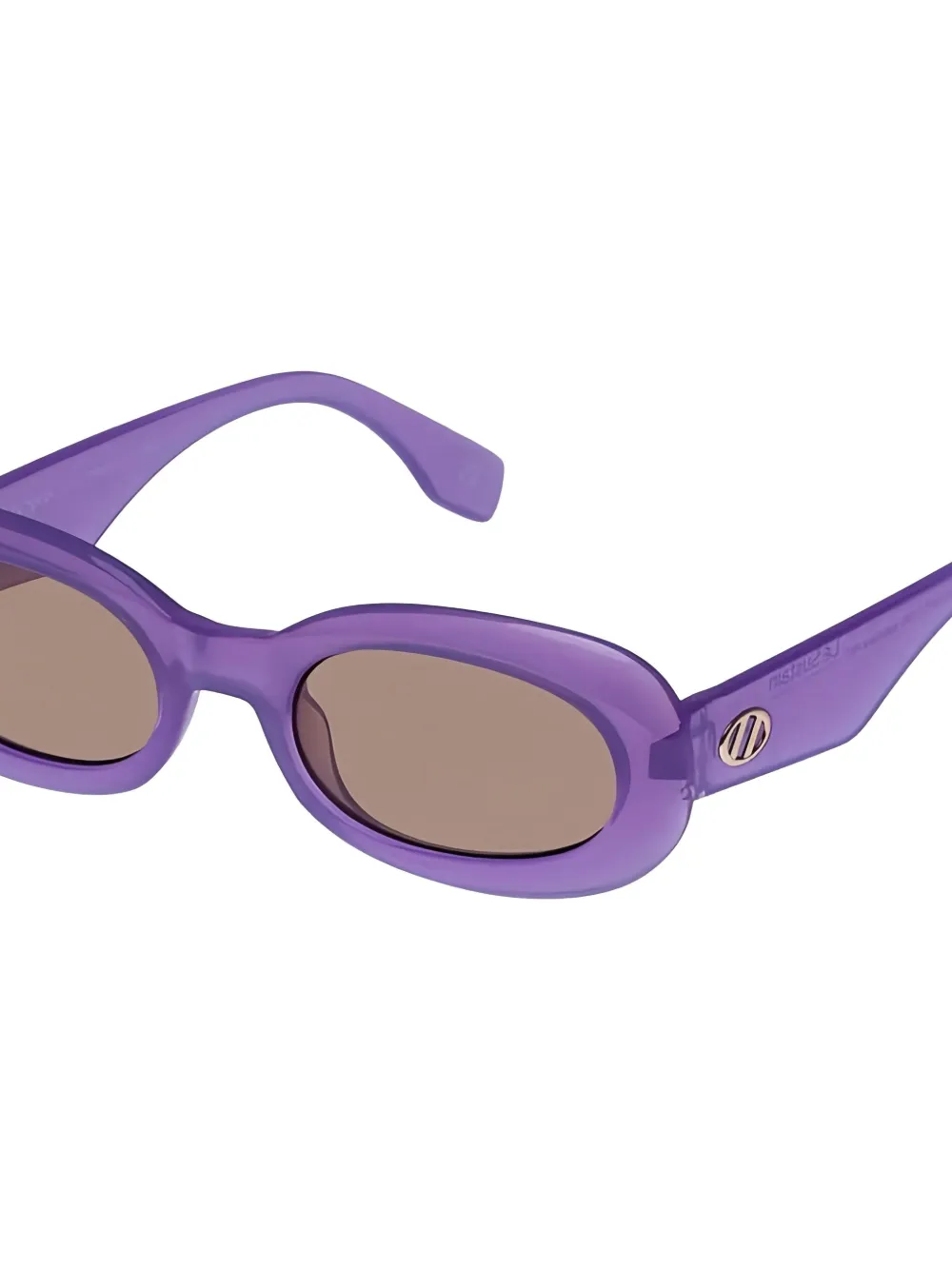 Le Specs Outta Trash zonnebril met ovalen montuur Paars