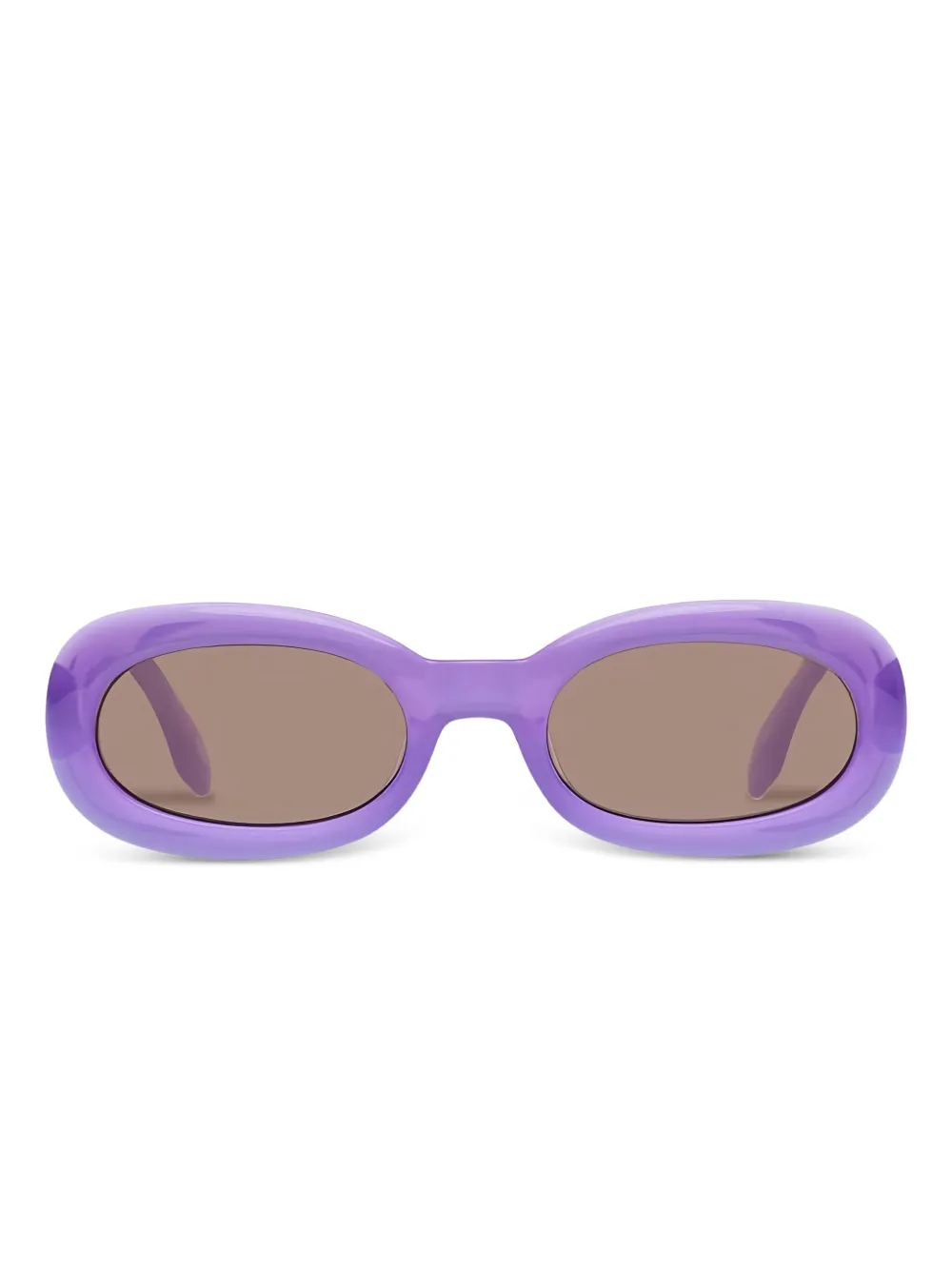Le Specs Outta Trash oval-frame sunglasses | Purple | Image 1