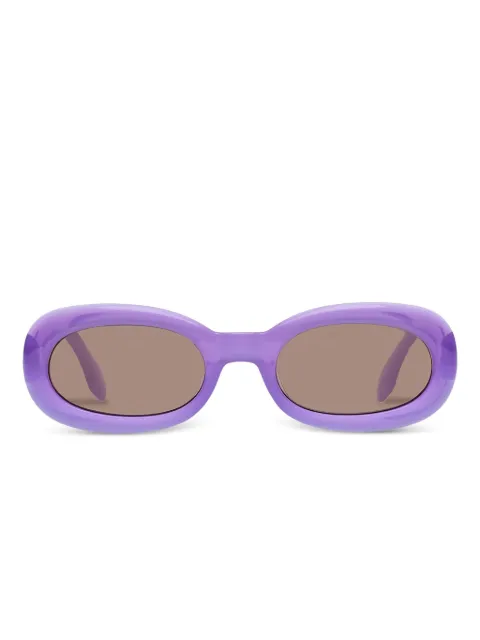 Le Specs Outta Trash oval-frame sunglasses