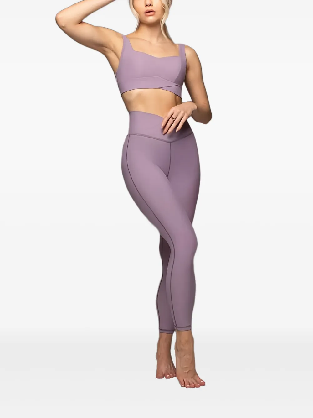 Michi Volta Longline Bra In Purple