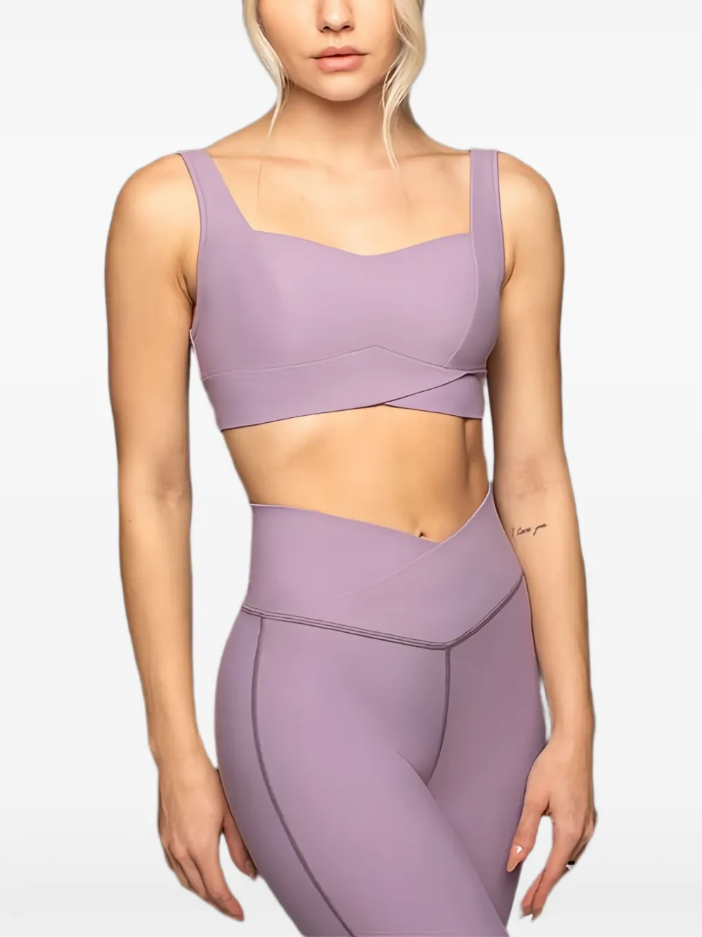 Michi Volta Longline Bra In Purple