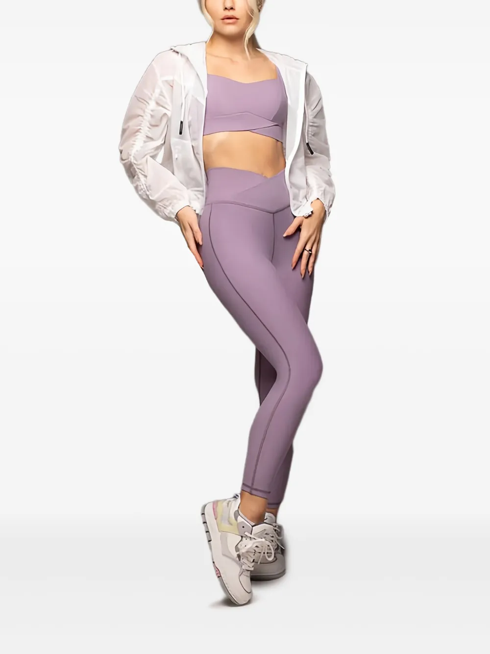 Michi Volta Longline Bra In Purple