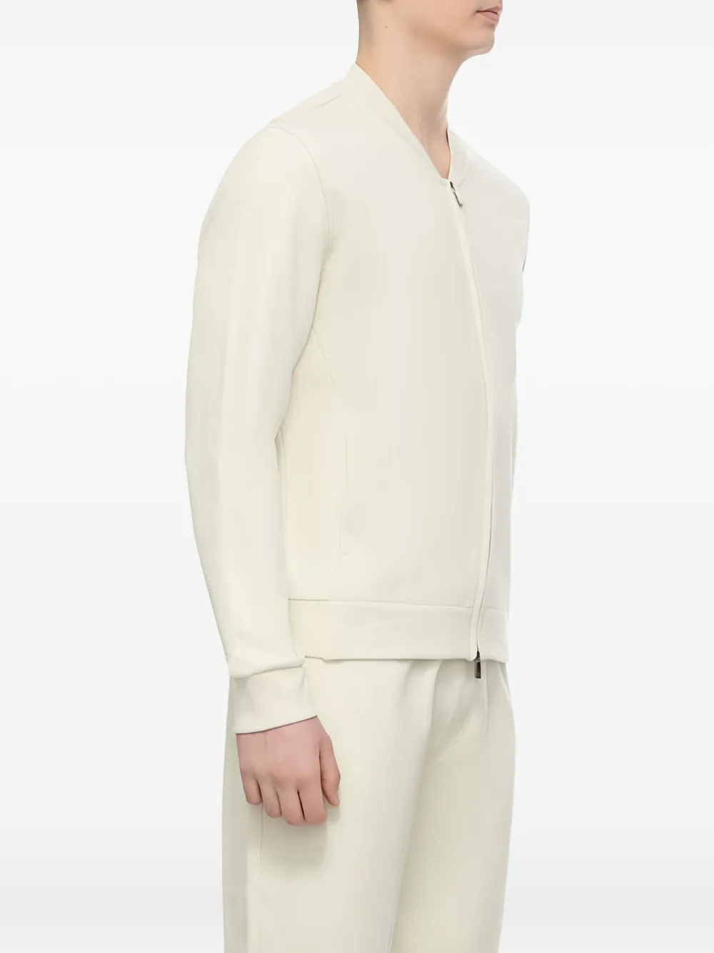 Corneliani Vest met rits en lange mouwen Beige