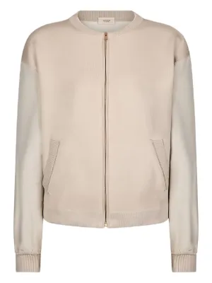 アニオナ AGNONA ベージュ フレアスリーブ ジャケット アニュアンス anuans フレアスリーブスリットジャケット （BEIGE