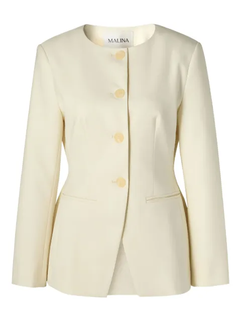 MALINA Nilla button-front round-collar blazer