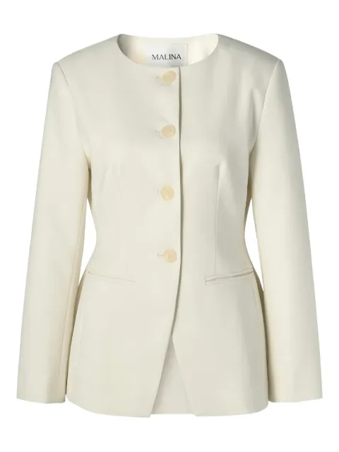 MALINA Nilla button-front round-collar blazer