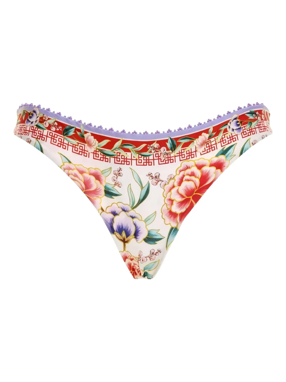 Agua Bendita Lola Floral Bottoms In White