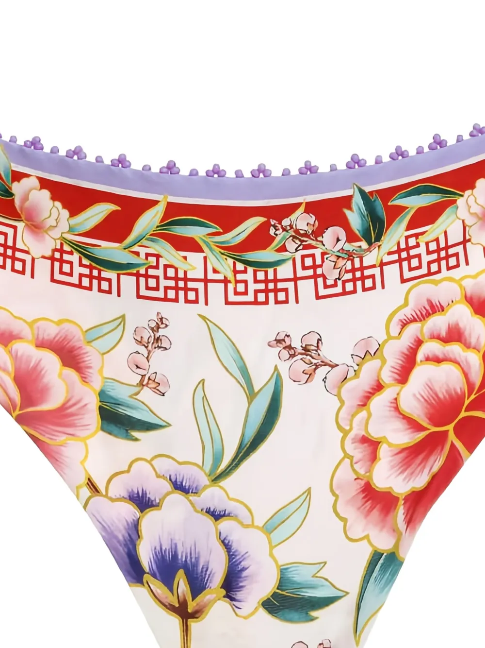 Agua Bendita Lola Floral Bottoms In White