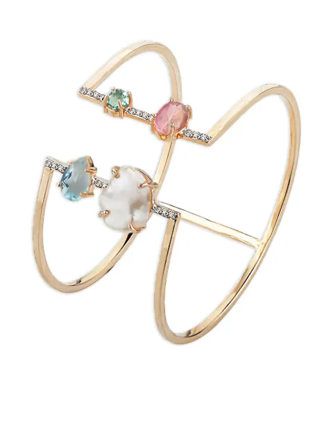 ATELIER MON stone-embellished cuff bracelet