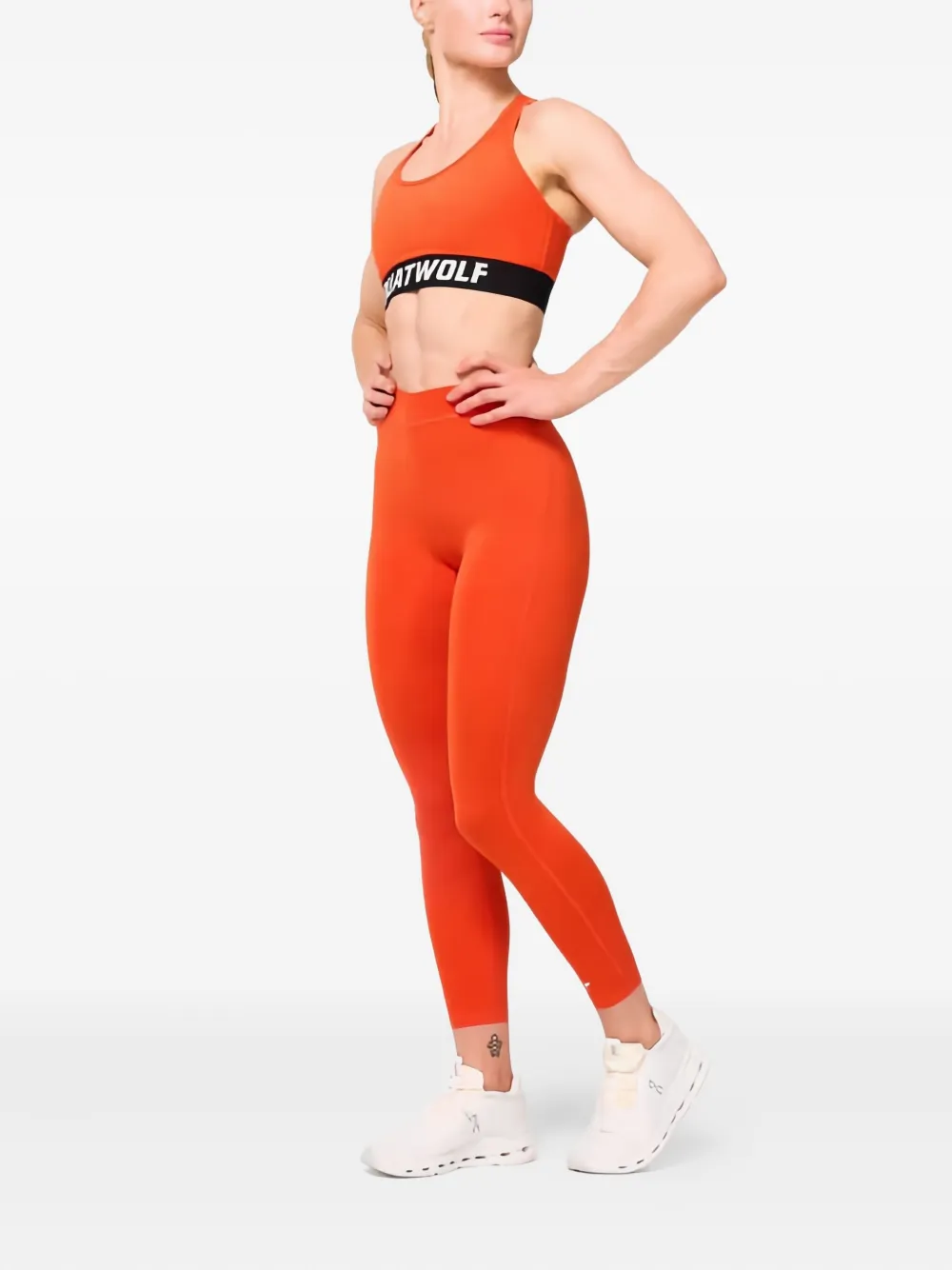 SQUATWOLF Wordmark sport-bh Oranje
