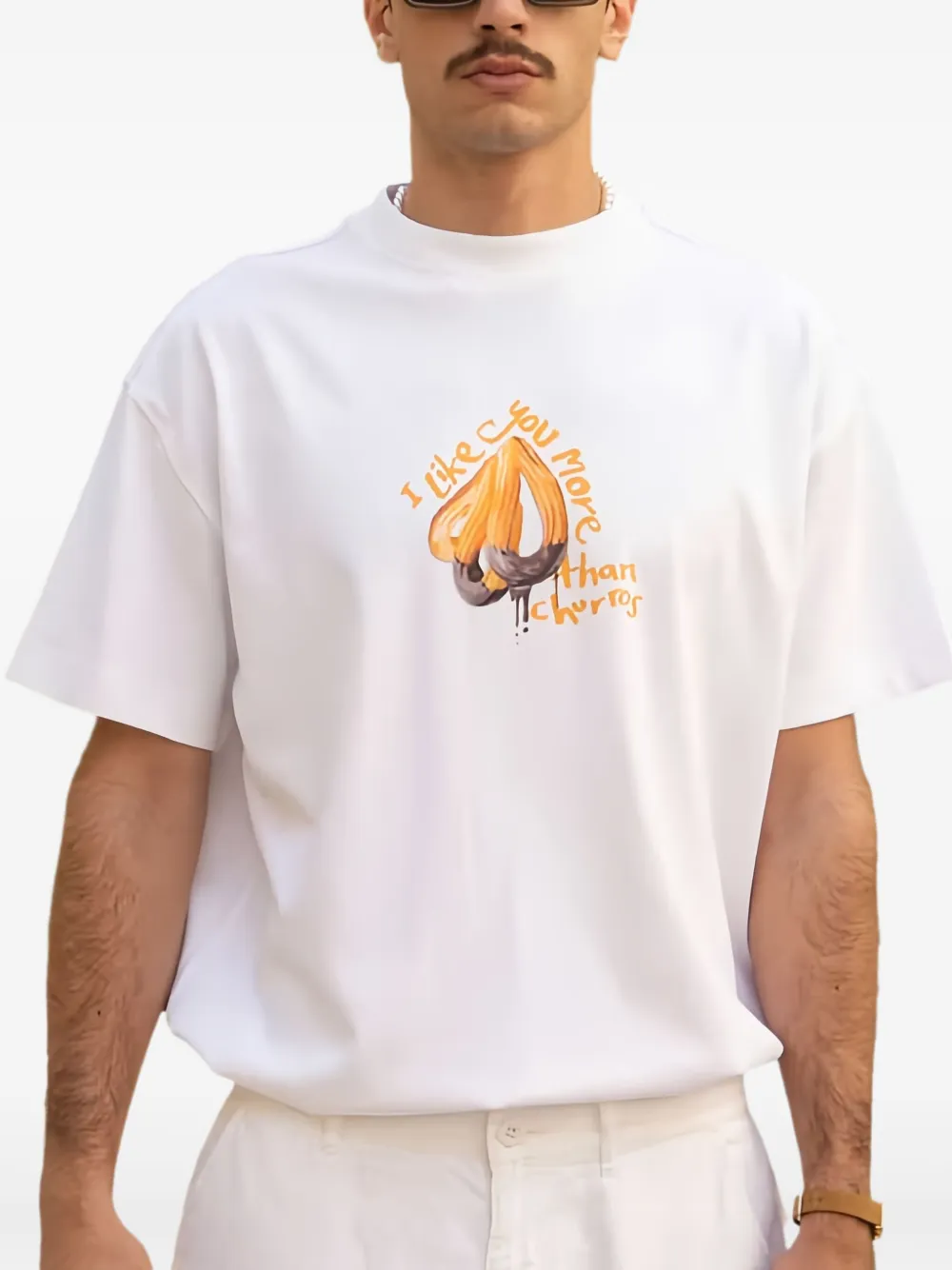 HOMIES MARBELLA Churros T-shirt met print Wit