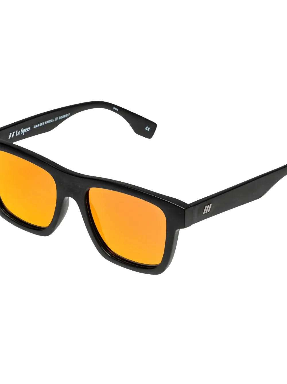 Le Specs Zonnebril met vierkant montuur Zwart