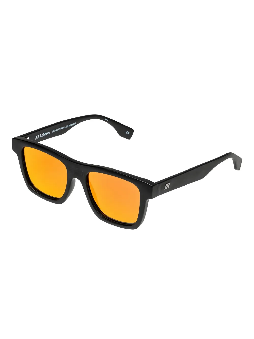 Le Specs Zonnebril met vierkant montuur - Zwart