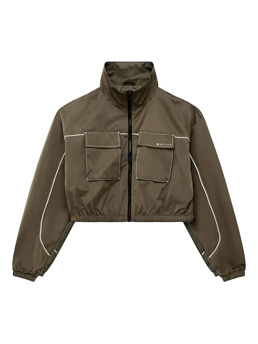 P.e Nation Recap Pocket Trim Track Jacket In Gray