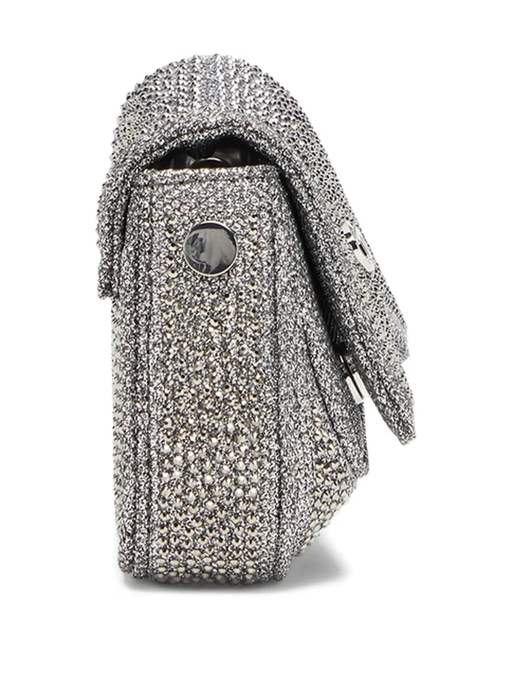 Diesel Crystal-embellished Logo-plaque Clutch Bag In Burgundy