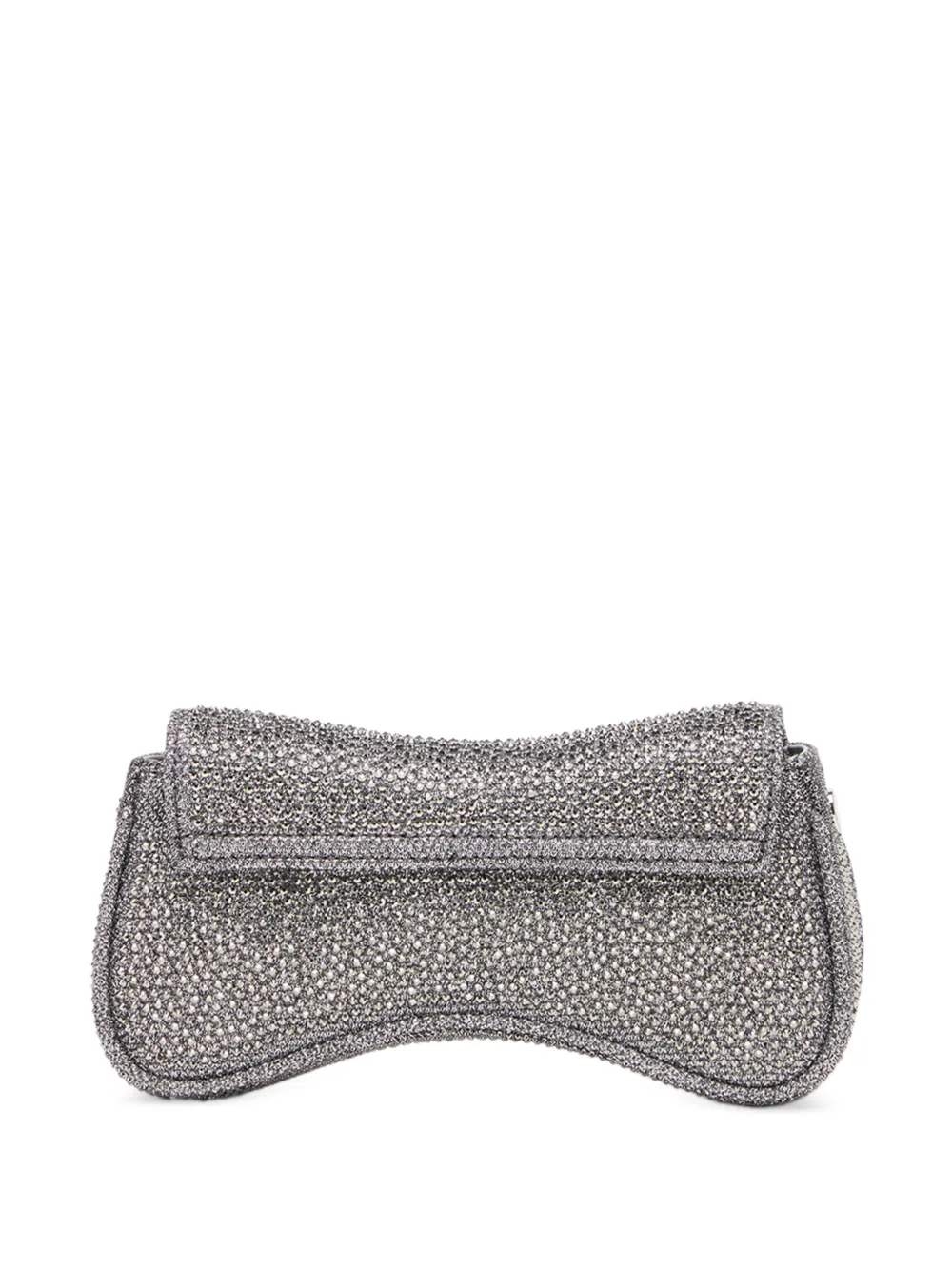 Diesel Clutch met logoplakkaat verfraaid met kristallen - Zilver