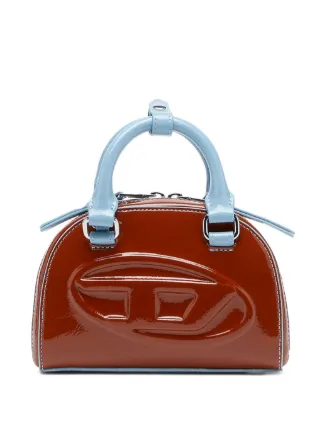 Diesel 1DR Dome Embossed Crossbody Bag | Brown | FARFETCH