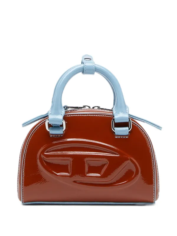 Diesel 1DR Dome Embossed Crossbody Bag | Brown | FARFETCH