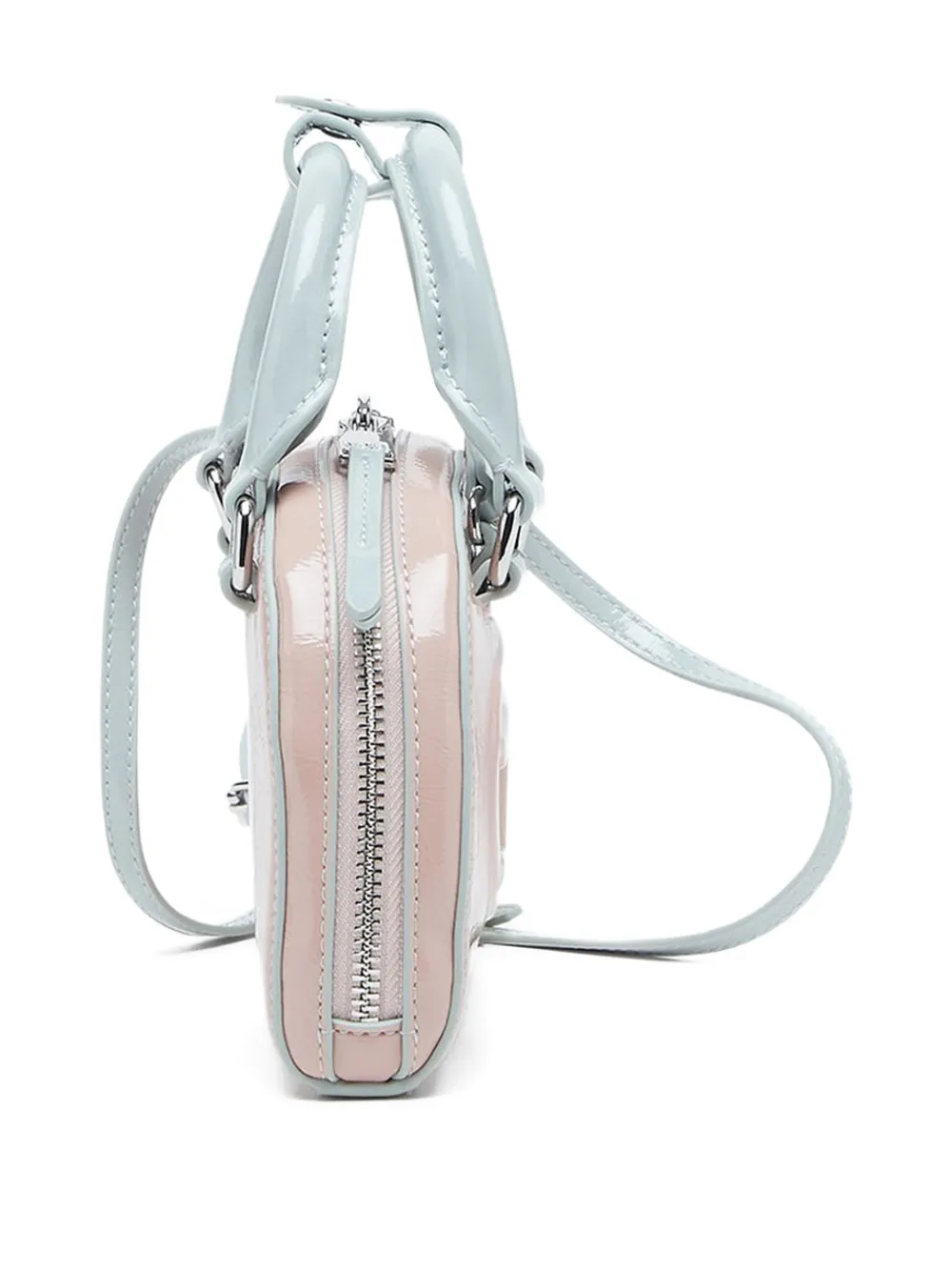 Diesel 1dr Dome Embossed Crossbody Bag In Pink