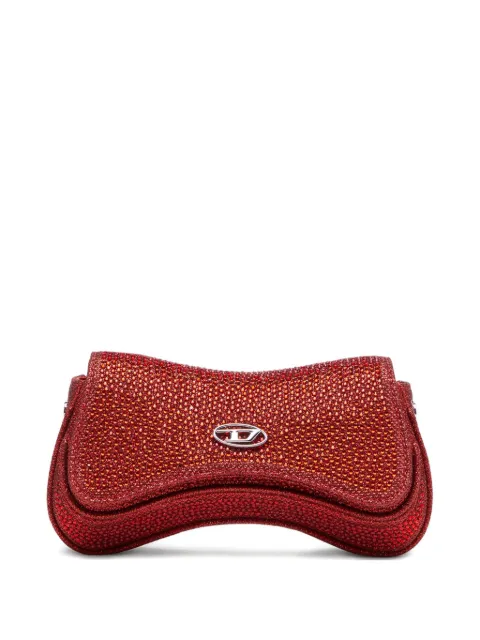 Diesel crystal-embellished clutch bag