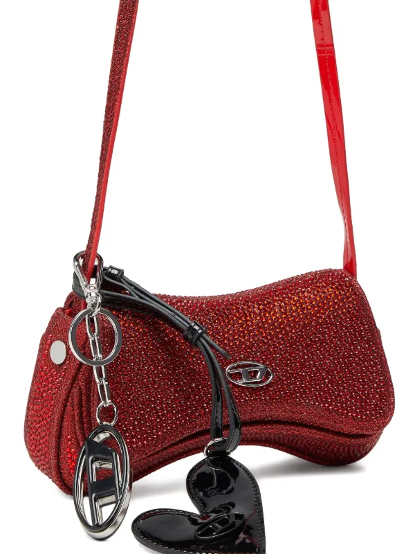 Diesel crystal-embellished Clutch Bag | Red | FARFETCH