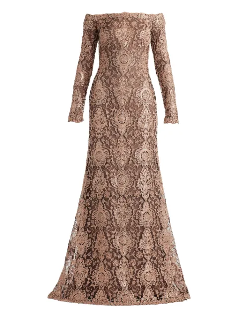 Tadashi Shoji off-shoulder maxi dress