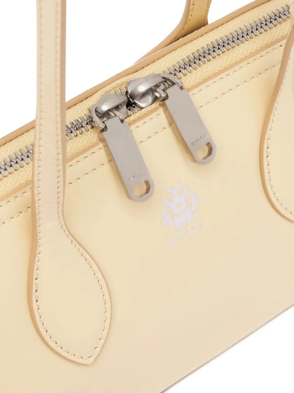 Bally Kleine Praline leren schoudertas Beige
