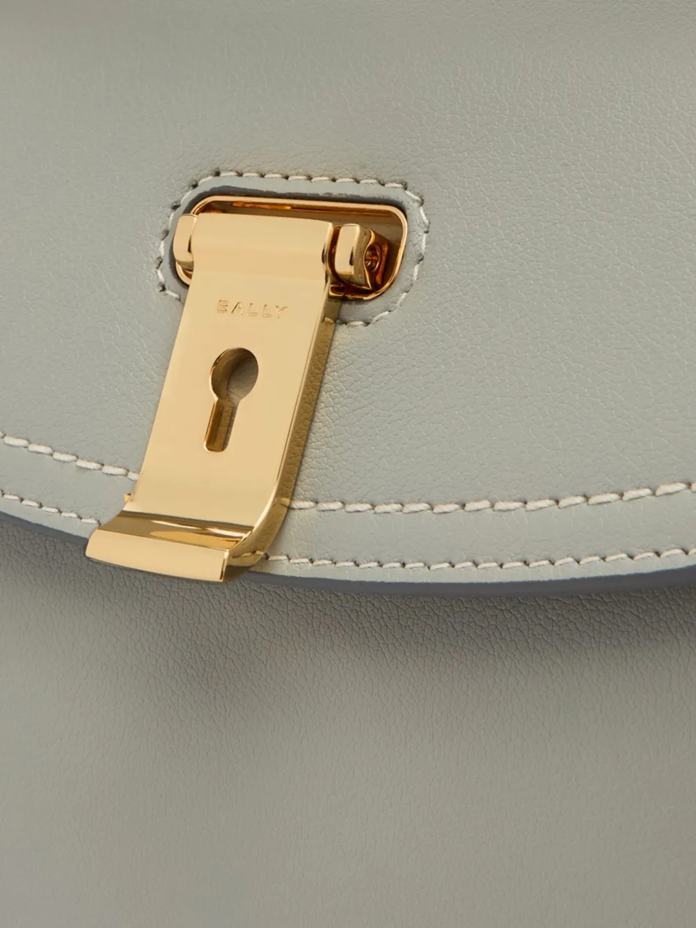 Bally Small Lock Me Tote Bag In Gray