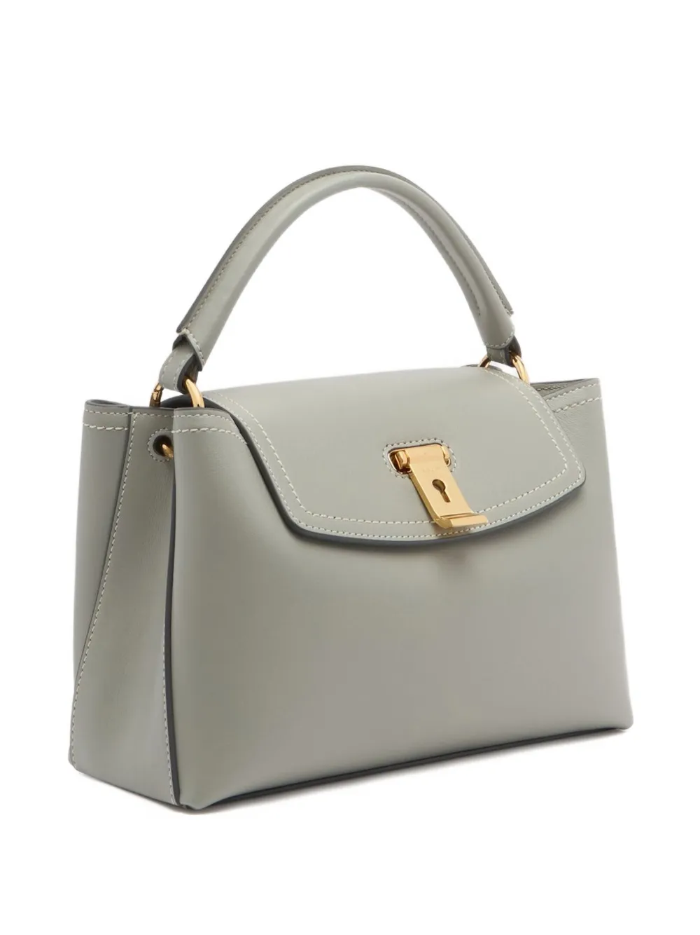 Bally Small Lock Me Tote Bag In Gray