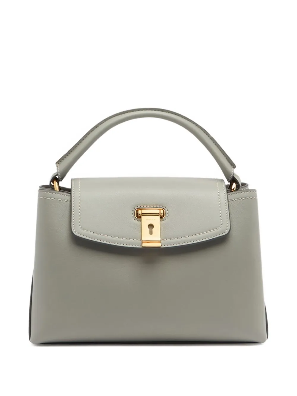Bally Small Lock Me Tote Bag In Gray