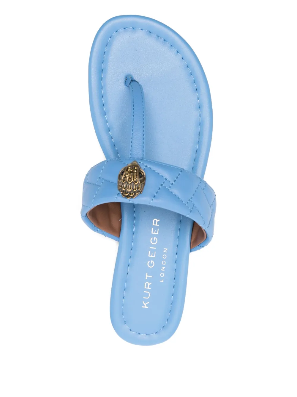 Kurt Geiger London Maddison sandalen met adelaar-verfraaiing Blauw