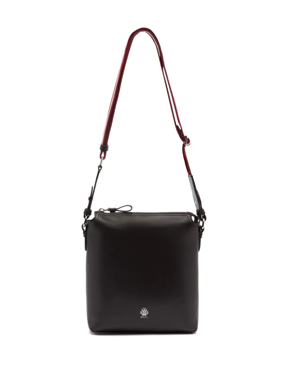 Bally crest leather crossbody bag - Bruin